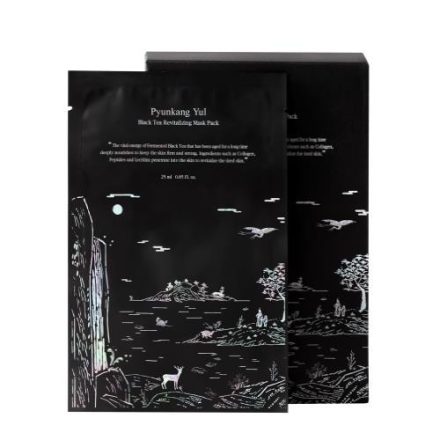 Pyunkang Yul Black Tea Revitalizing Fátyolmaszk 				