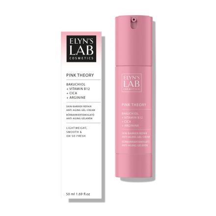 Elyn's Lab Pink Theory Bőrbarriertámogató és Egységesítő Anti-aging Gélkrém Bakuchiollal és B12-vitaminnal