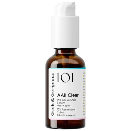 Geek&Gorgeous AAll Clear 15% Azelainsavas Szérum 30ml